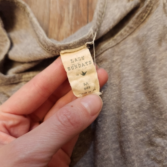 Lazy Sundays Gray Stripes Tank - Picture 4 of 4